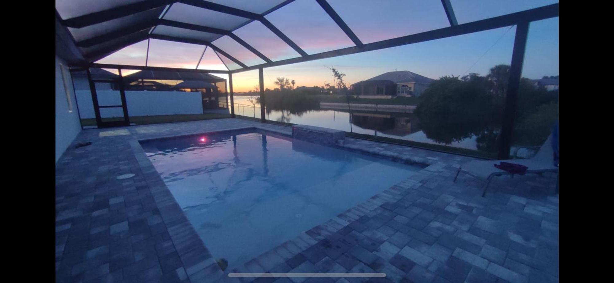 Newly Built Villa Ballerina With Heated Pool And Incredible View Into Beautiful Arrowheadcanal Cape Coral Dış mekan fotoğraf